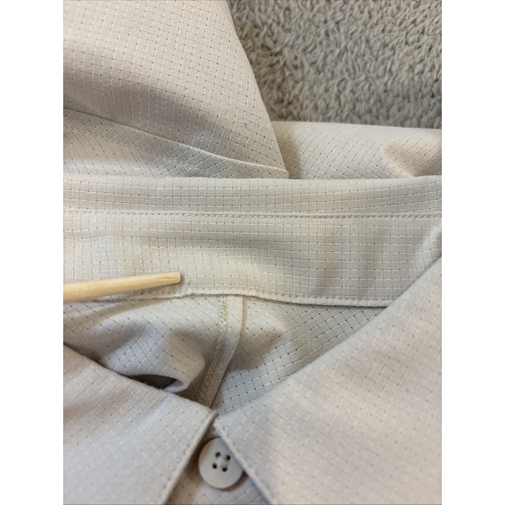 Lululemon WovenAir Half Button Lightweight Pullover Men's Size Small Ivory Beige - Picture 9 of 10